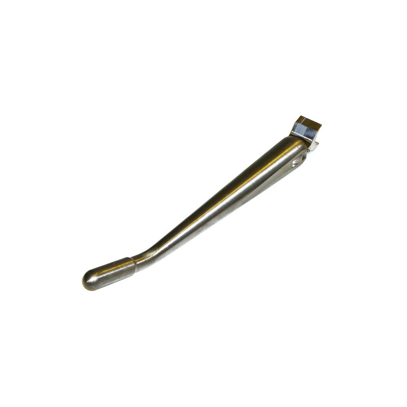 K-Tech, weld-on Diamond jiffy stand. Plain steel Universal & required for Kustom-Tech forward controls