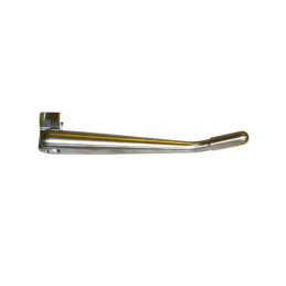 K-Tech, weld-on Diamond jiffy stand. Plain steel Universal & required for Kustom-Tech forward controls
