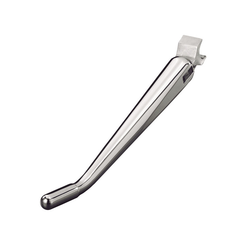 K-Tech, weld-on Diamond jiffy stand. Chrome Universal & required for Kustom-Tech forward controls