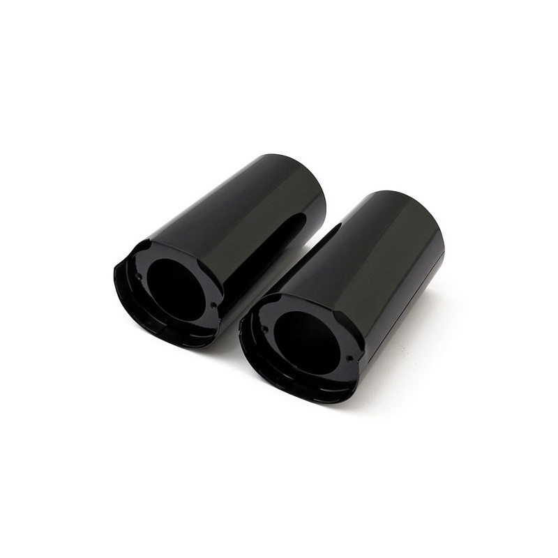 Upper fork slider covers. +2". Black 14-23 Touring 14-23 Trikes