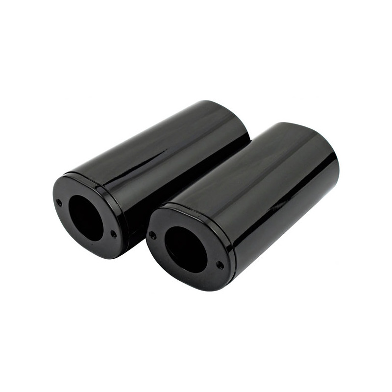 Upper fork slider covers, Std length. Black 49-84 FL 86-17 FLS FLSS FLST FLSTC FLSTF (excl. 2007 FLSTF) FLSTFB FLSTFBS FLSTN 80-