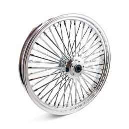 MCS Radial 48 fat spoke front wheel 3.50 x 23 SF chrome 04-07 Dyna (excl. 04-05 FXDWG)