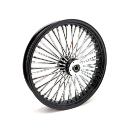 MCS Radial 48 fat spoke front wheel 3.50 x 21 DF black 00-07 Touring (NU)