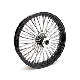 MCS Radial 48 fat spoke front wheel 3.50 x 21 DF black 00-07 Touring (NU)