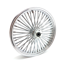 MCS Radial 48 fat spoke front wheel 3.50 x 21 DF chrome 00-07 Touring (NU)