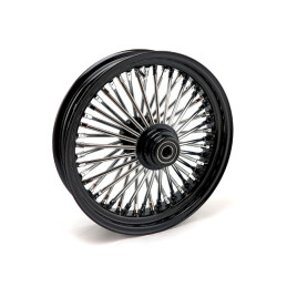 MCS Radial 48 fat spoke front wheel 3.50 x 16 SF black 04-07 Dyna (excl. 04-05 FXDWG)