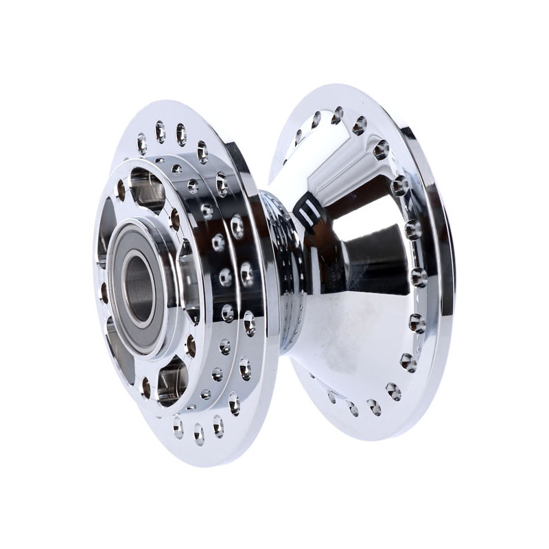 Front wheel hub, chrome 08-20 XL (excl. 11-20 XL883L 883R 1200X/T)