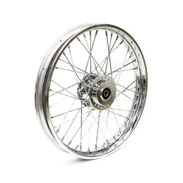 2.15 x 21 front wheel 40 spokes chrome 00-03 FXD 00-07 XL with single disc