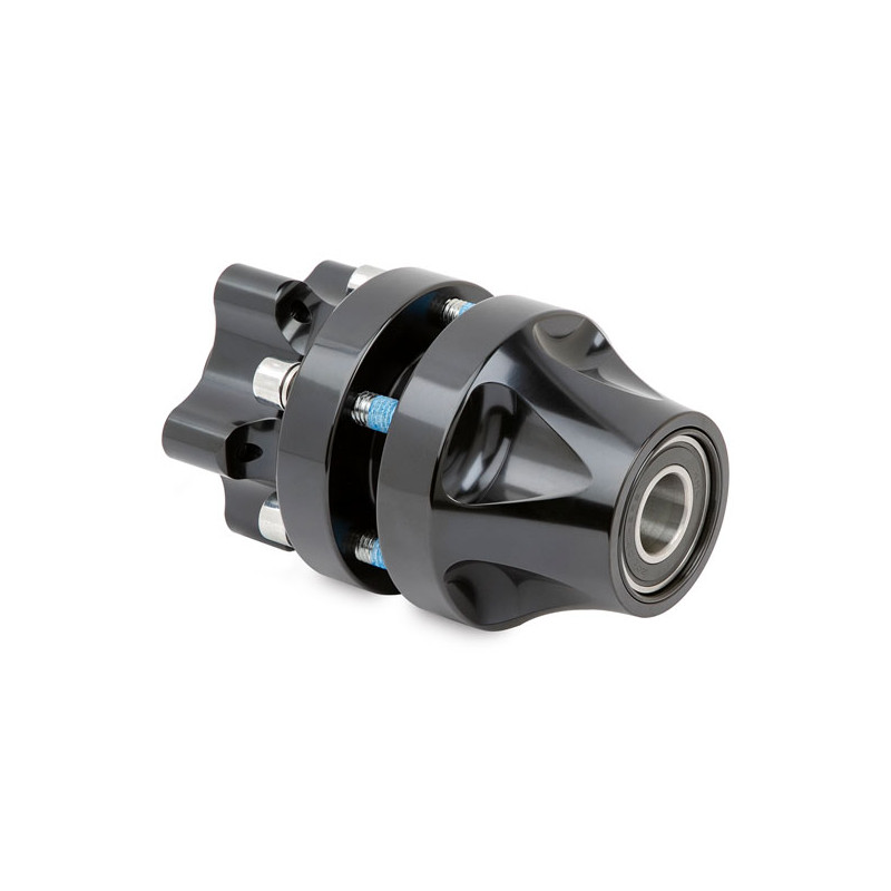 Cubierta de buje delantera Ness negra SF 07-15 FXST