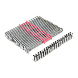 Spoke set 19", 205mm. Chrome 73-99 H-D FX DIABOLO FRONT/DROP-CEN RIM