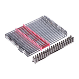 Spoke set 19", 215mm. Chrome 