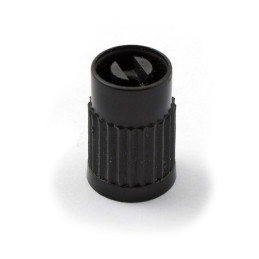 CAP DE VALVĂ 25 - Plastic Negru