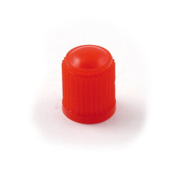 Tapa de Válvula 22 de Plástico Rojo