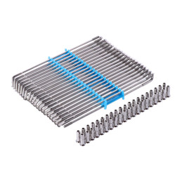 Spoke set 19", 215mm. Stainless 