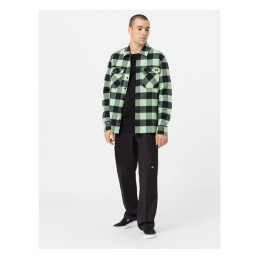 Dickies Sherpa podšívkovaná košeľa Sacramento zelená S