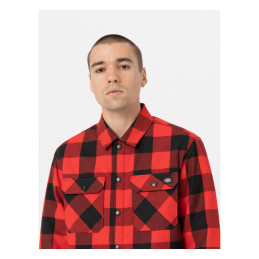 Camisa Sacramento forrada en Sherpa Dickies roja XL