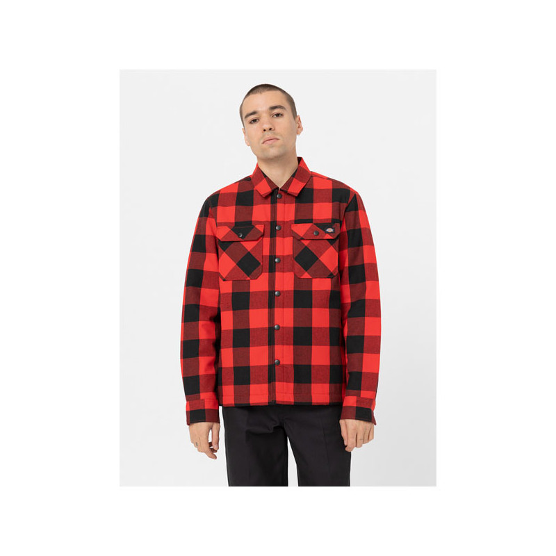 Dickies Sherpa Lined sacramento shirt red M