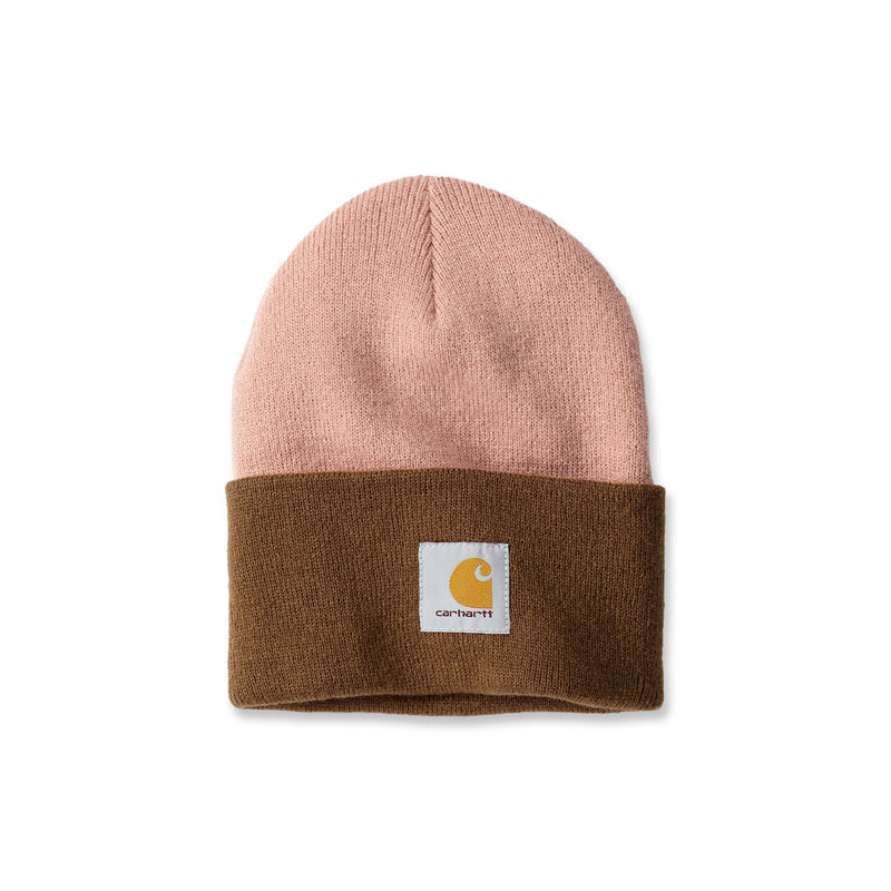 Czapka z daszkiem Carhartt Knit Cuffed Tow-Tone cameo brown Uniwersalny rozmiar
