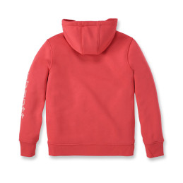 Carhartt Logo Sleeve women hoodie bittersweet XL
