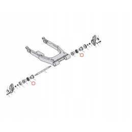 Łożysko wahacza HARLEY Dyna 06-07 Electra RK 02-20