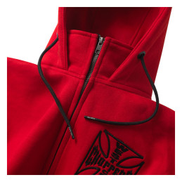 WCC Og Atx цип hoodie червен 2XL