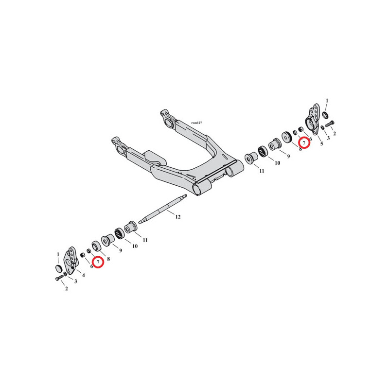 WASHER, SWINGARM 02-08 FLT/Touring (NU)