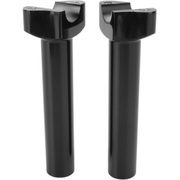 RISERS STRAIGHT 6.5" BLK 