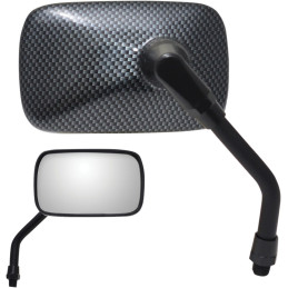 Espejo Mini Rectangular Universal Carbono