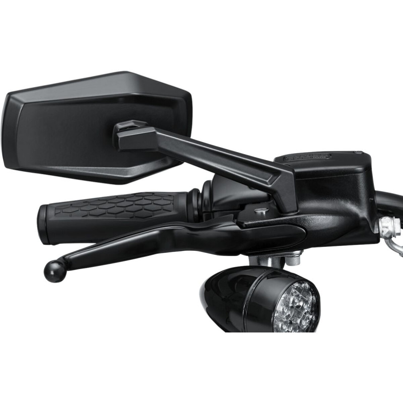 MIRROR HEX WIDE ANGLE BLK 