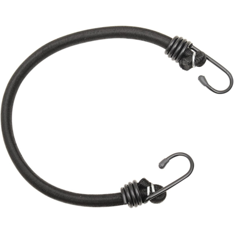 Cuerda elástica negra 18" 2 ganchos