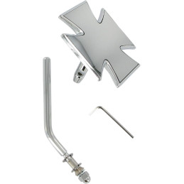 Lustro maltańskie okrągłe z ramieniem