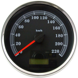 Vitezometru Negru KPH 5 pentru Motociclete