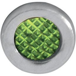 Lampa de indicator verde cu margine din oțel inoxidabil