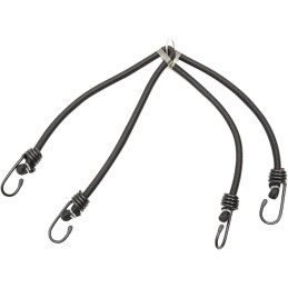 Bungee šnúra čierna 24" s 4 hákmi