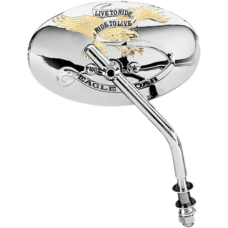 6" LUSTRO ZEWNĘTRZNE "ŻYJ, BY JEŹDZIĆ"