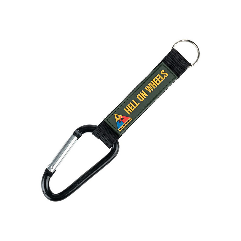 Army Surplus Hell On Wheels carabiner hook Total lengt of key ring including carabiner: 18 cm. Carabiner: 8 x 4 cm 