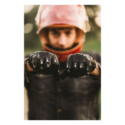 Guantes By City Second Skin tatuaje negro L
