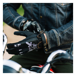 By City Second Skin gloves tattoo black M