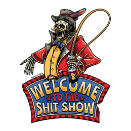 Autocolant Lethal Threat Shit Show 3 x 4.5 inch