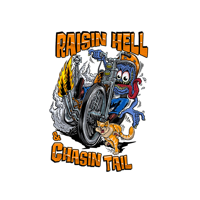 Autocolant Lethal Threat Chasin Tail 3 x 4.5 inch