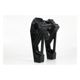 Kodlin, Universal Fastback risers 6". Black All H-D with 1"handlebar clamp area and 3.5" riser mount spacing