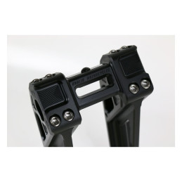 Kodlin, Universal Fastback risers 6". Black All H-D with 1"handlebar clamp area and 3.5" riser mount spacing