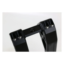 Kodlin, Universal Fastback risers 6". Black All H-D with 1"handlebar clamp area and 3.5" riser mount spacing