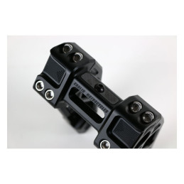 Kodlin, Universal Fastback risers 6". Black All H-D with 1"handlebar clamp area and 3.5" riser mount spacing