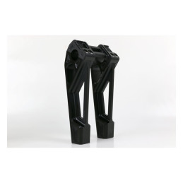 Podwyżki uniwersalne Kodlin Fastback 8". Czarne, pasujące do wszystkich modeli H-D z obszarem zacisku 1" i odległością montażu p