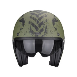 Cască Scorpion Belfast Evo verde mat/silver 2XL