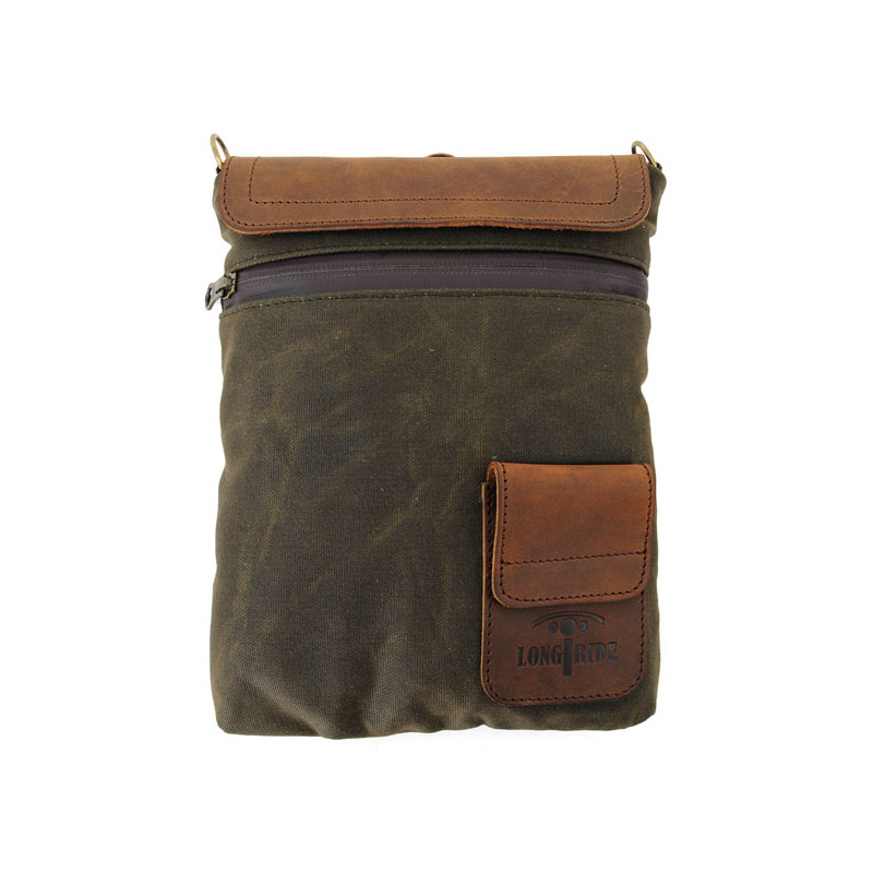 Długa podróż, mała torba woskowana na bagażnik lub zbiornik. Khaki/Ranger Uniwersalna