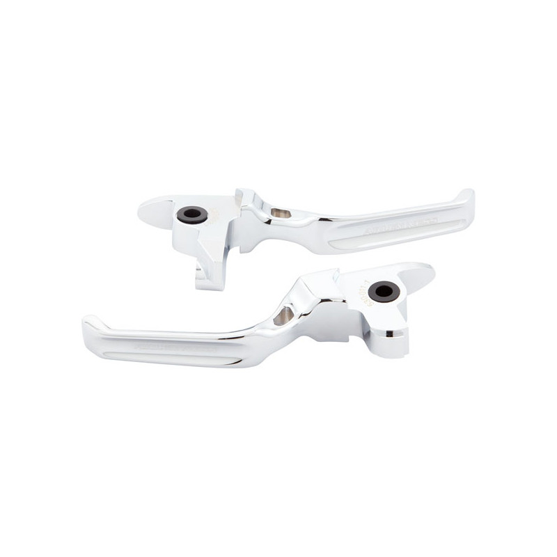 Arlen Ness, Method handlebar lever set. Chrome 15-17 Softail with cable operated clutch (excl. FLSS FLSTFBS FXFBS FXSE with hydr