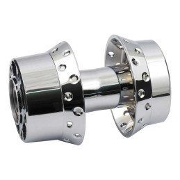 REAR WHEEL HUB, CHROME 08-13 FXST (NON ABS MODELS)