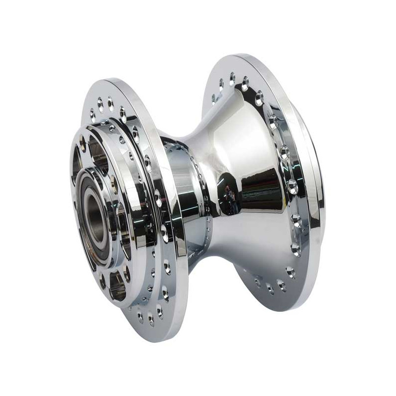 FRONT WHEEL HUB, CHROME 04-05 FXD